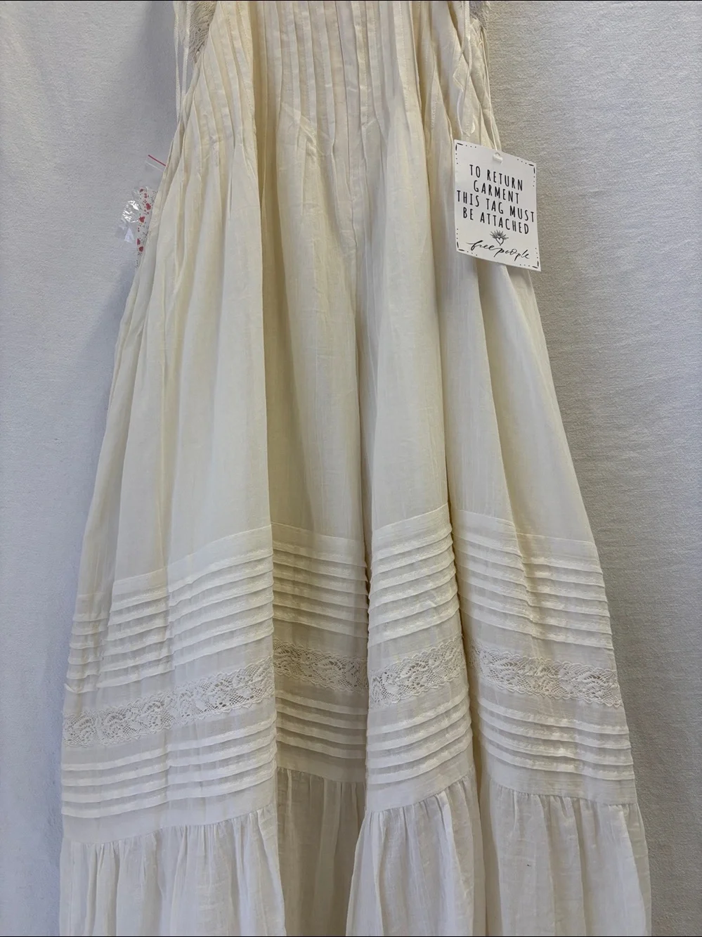 Free People Paloma Wide Leg Jumpsuit Creamy Combo